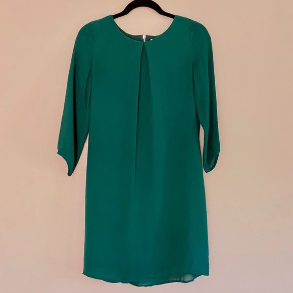 H&M Emerald Green Shift Dress, Size Small - Picture 1 of 2